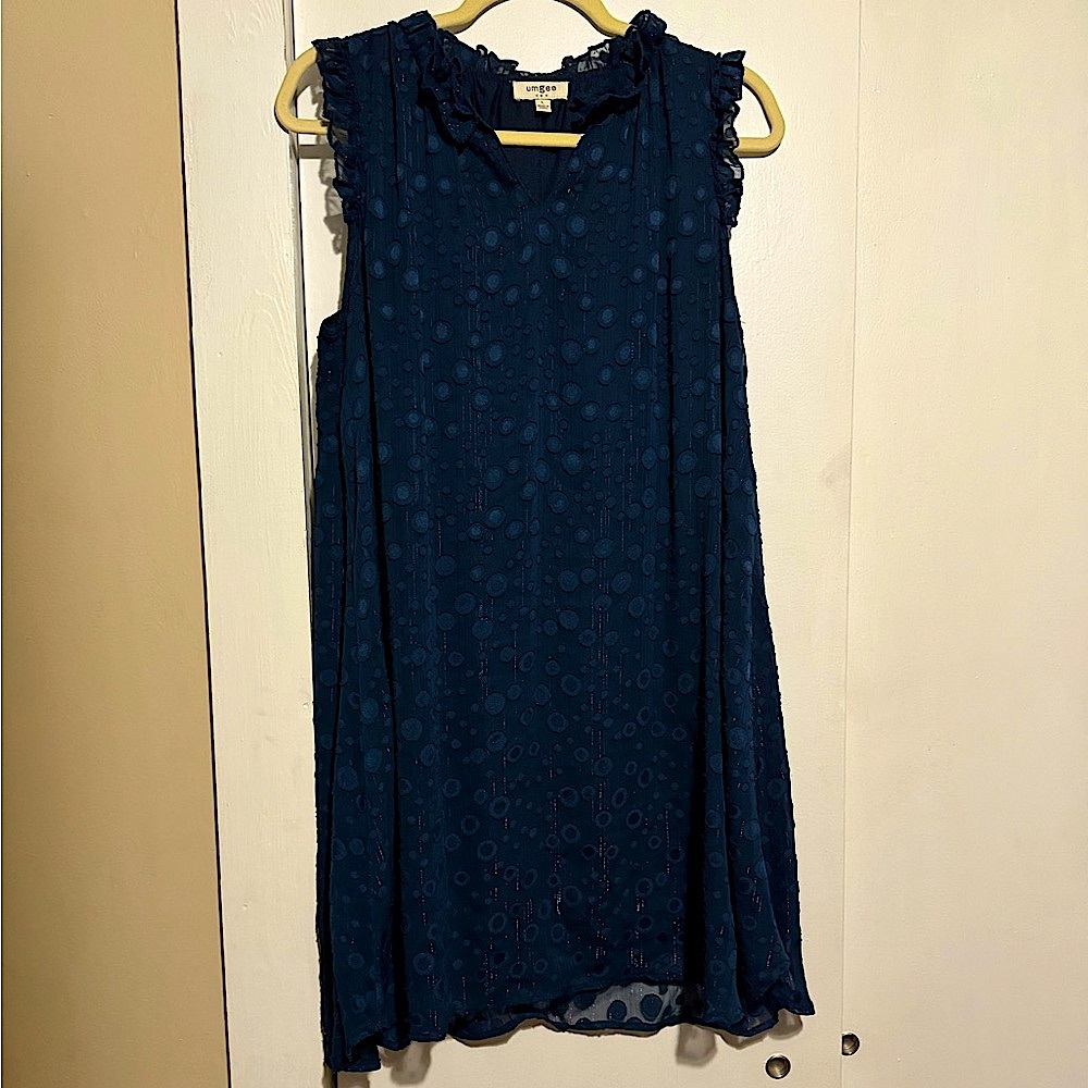 Umgee Navy Shift Dress 👗 NWOT